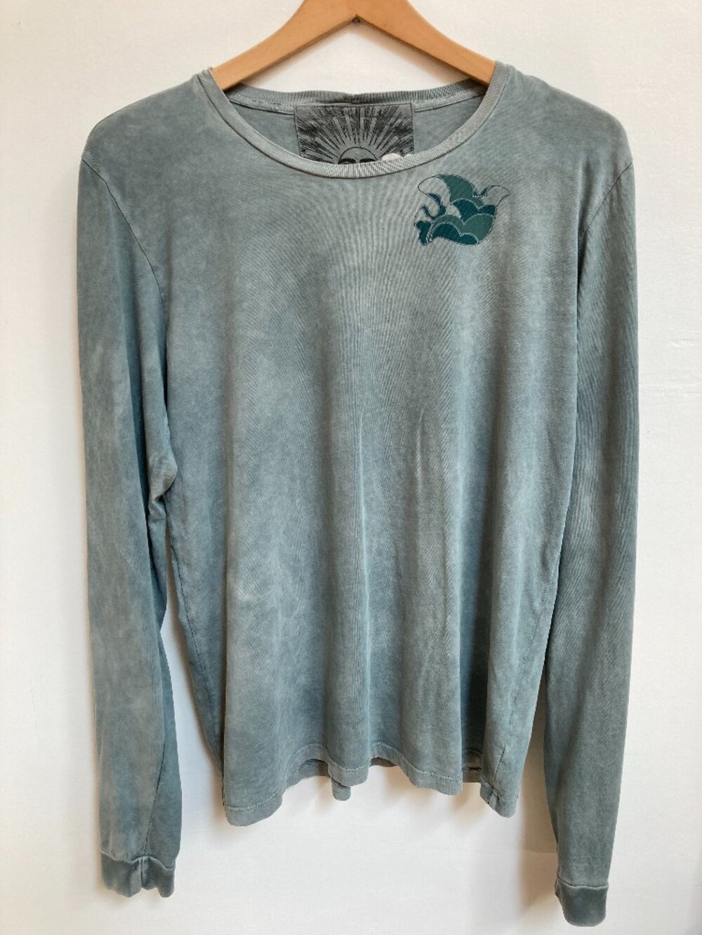 (RARE) FREECITY Supershop Supermät Unisex Event Tee, Blue/Green, Size L, L/S